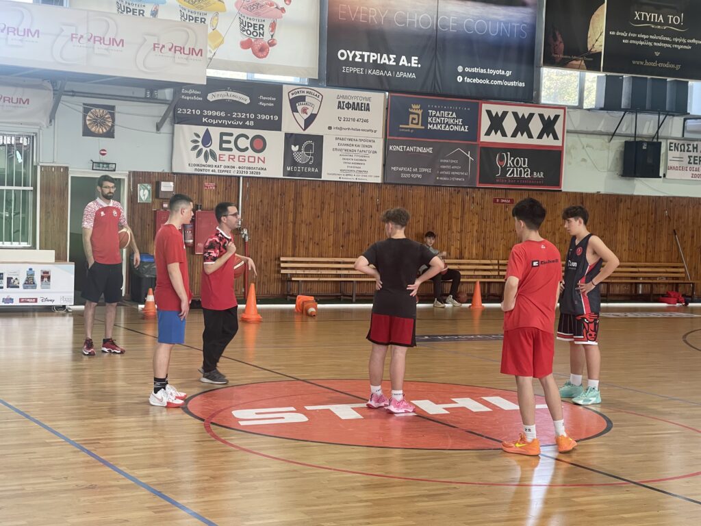 Benetusser coaching Panserraikos Junior Team